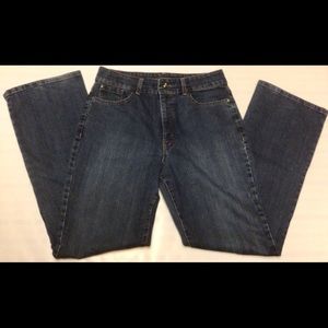 Women’s Nine West indigo denim boot cut jeans, size 14/31